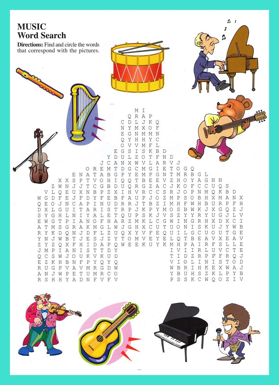 Crossword And WordSerch For Kids ESL