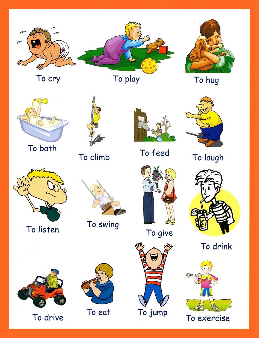 ENGLISH KIDS FUN Verbs Pictures I