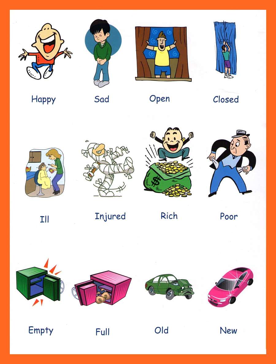 Adjectives Pictures - Download and Print