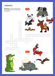 Animals Word Games For Kids Printable