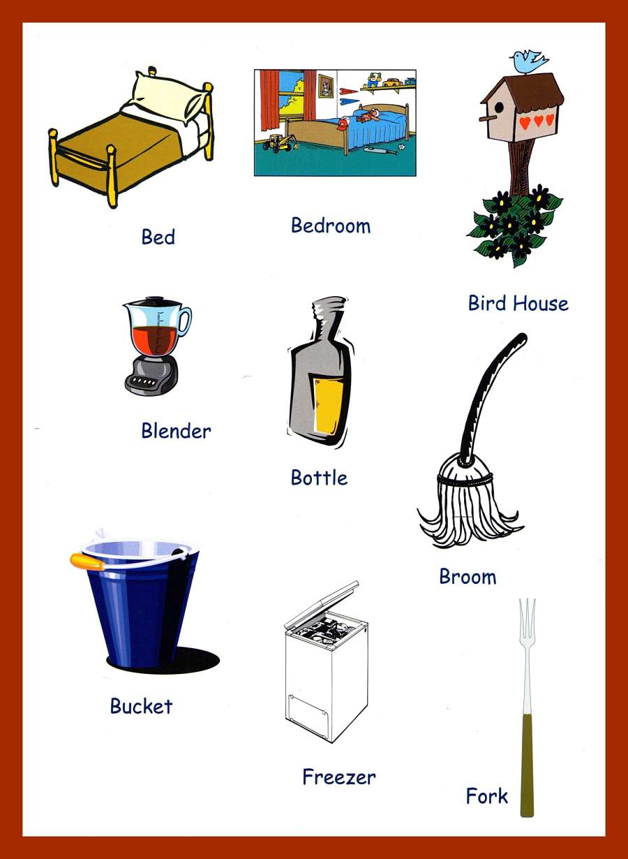 English Vocabulary, Household Items, Household Appliances And Equipment