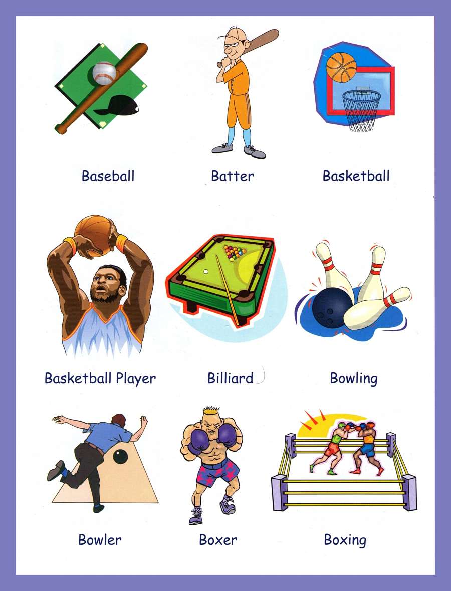 Sports Vocabulary With Pictures